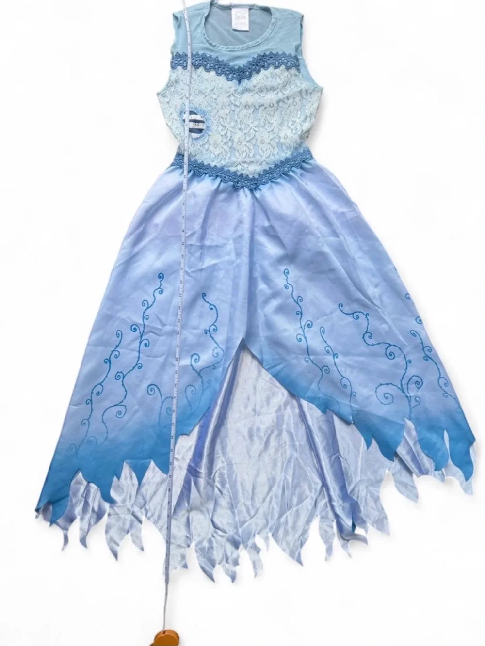 Disney Corpse Bride Emily Costume Dress & Veil Kids Medium Halloween